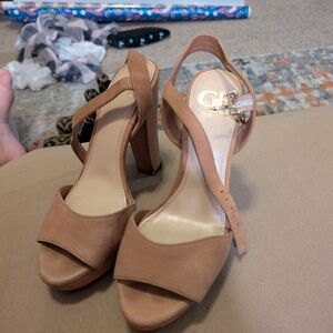 Gianni Bini Tan Leather Heels